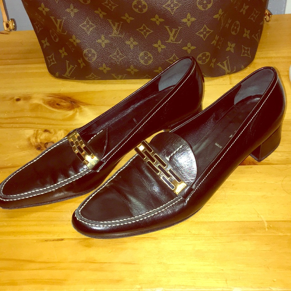 Prada black loafers